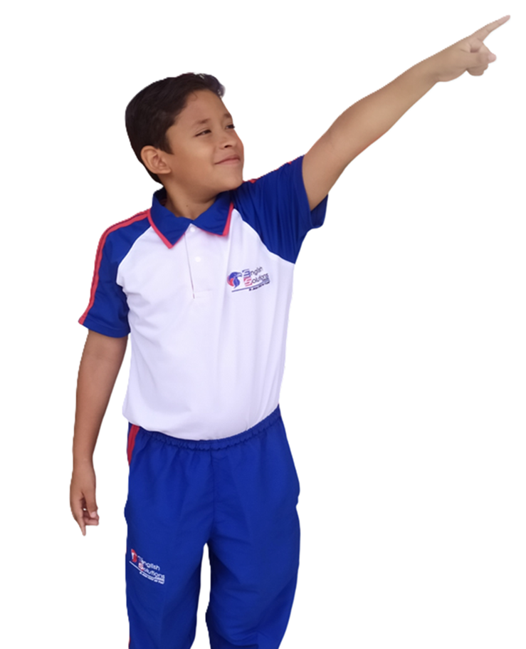 Niño señalando